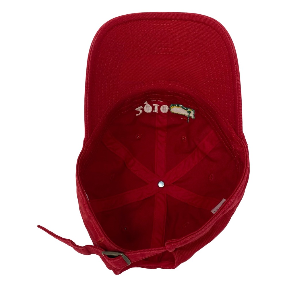 Masters 2010 Golf Tournament Hat Red Adjustable Strapback Augusta National Cap - Picture 7 of 10